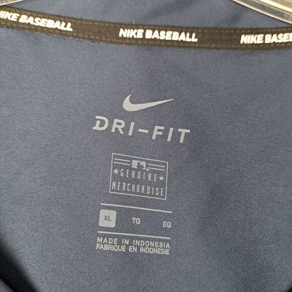 Nike Baseball Seattle Mariners Mens XL Navy Windbreaker Long Sleeve Shirt - Picture 3 of 14